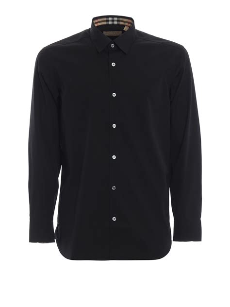 camicia nera burberry